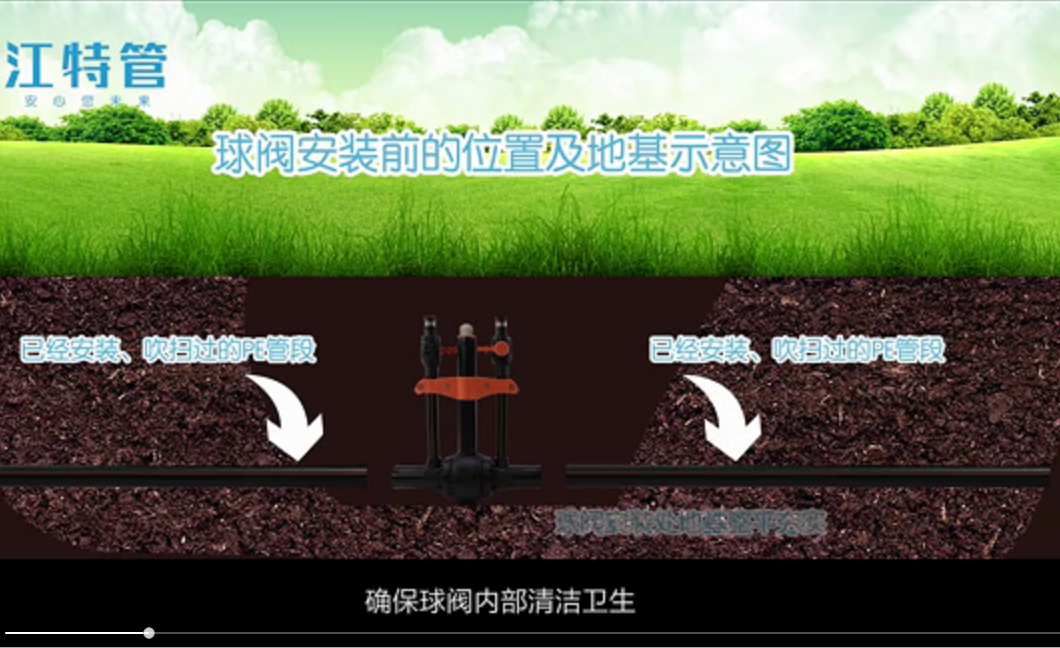 新型pe燃气管球阀的使用介绍